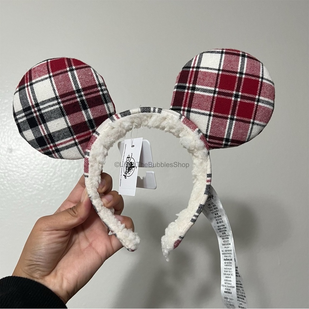 Disney - Christmas Plaid/Flannel Mickey Ears
